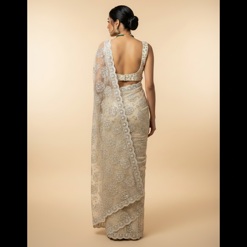 Ivory Empress Sari